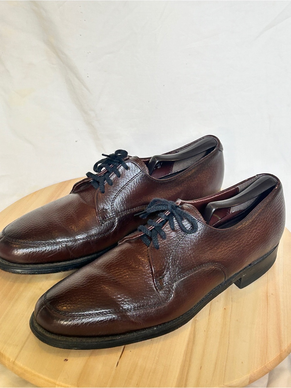 Nunn Bush Men’s Brown Leather Lace-Up Derby Dress Shoes US 9 D